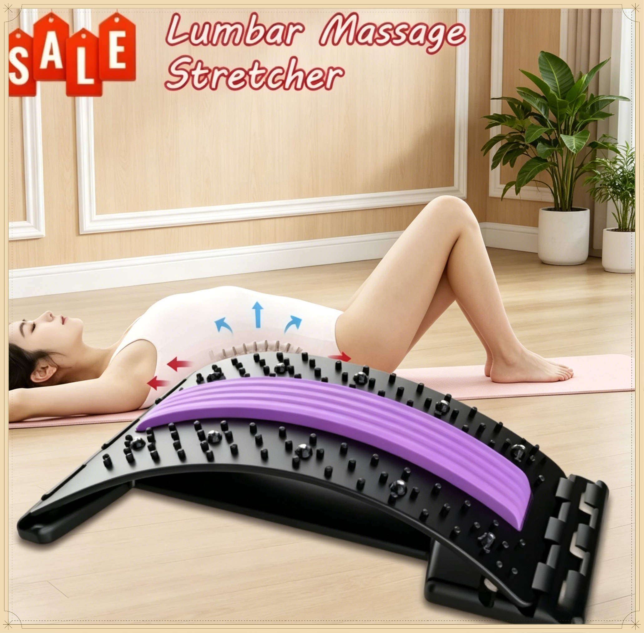 Yoga Daily Fitness - Yoga Fitness Back Stretching Tool Household