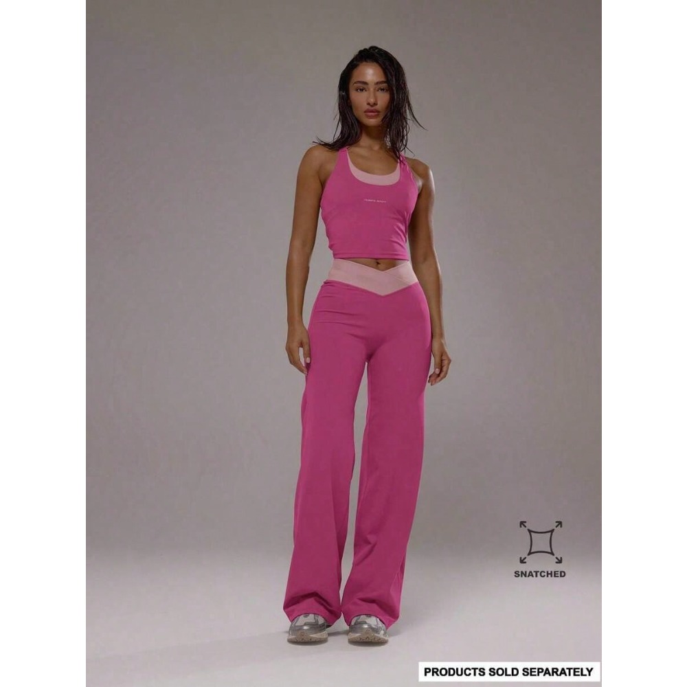 Yoga Daily Fitness - Sport Cross Waistband Layered Yoga Pants