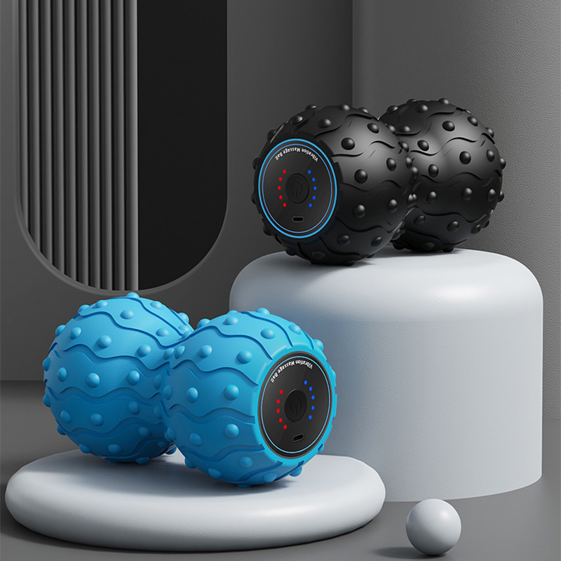 Yoga Fitness Roller - Rechargeable 5 Gears Vibrating Massage Ball