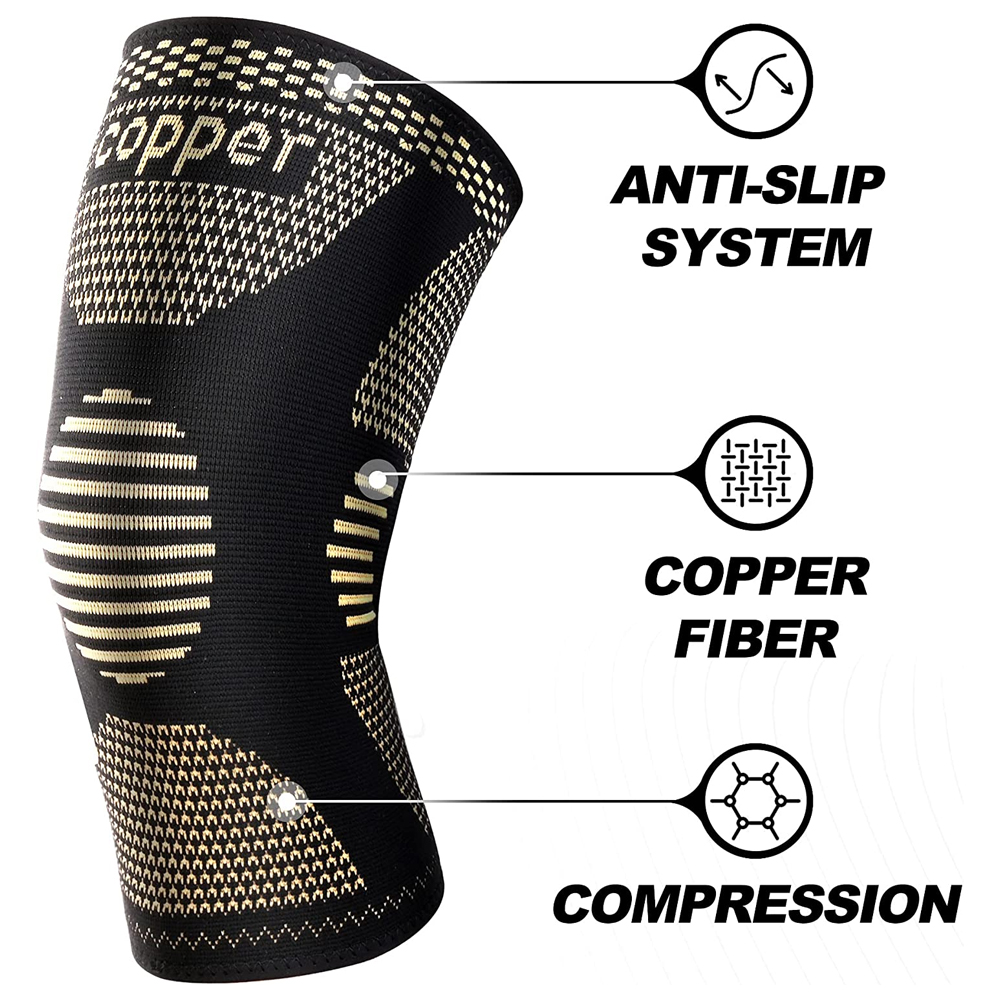 2Pcs Copper Knee Brace for Art - Knee Sleeve Compression reseña y precio