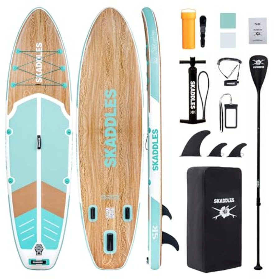 Inflatable Stand Up Paddle Boa - Yoga Fitness Board reseña y precio