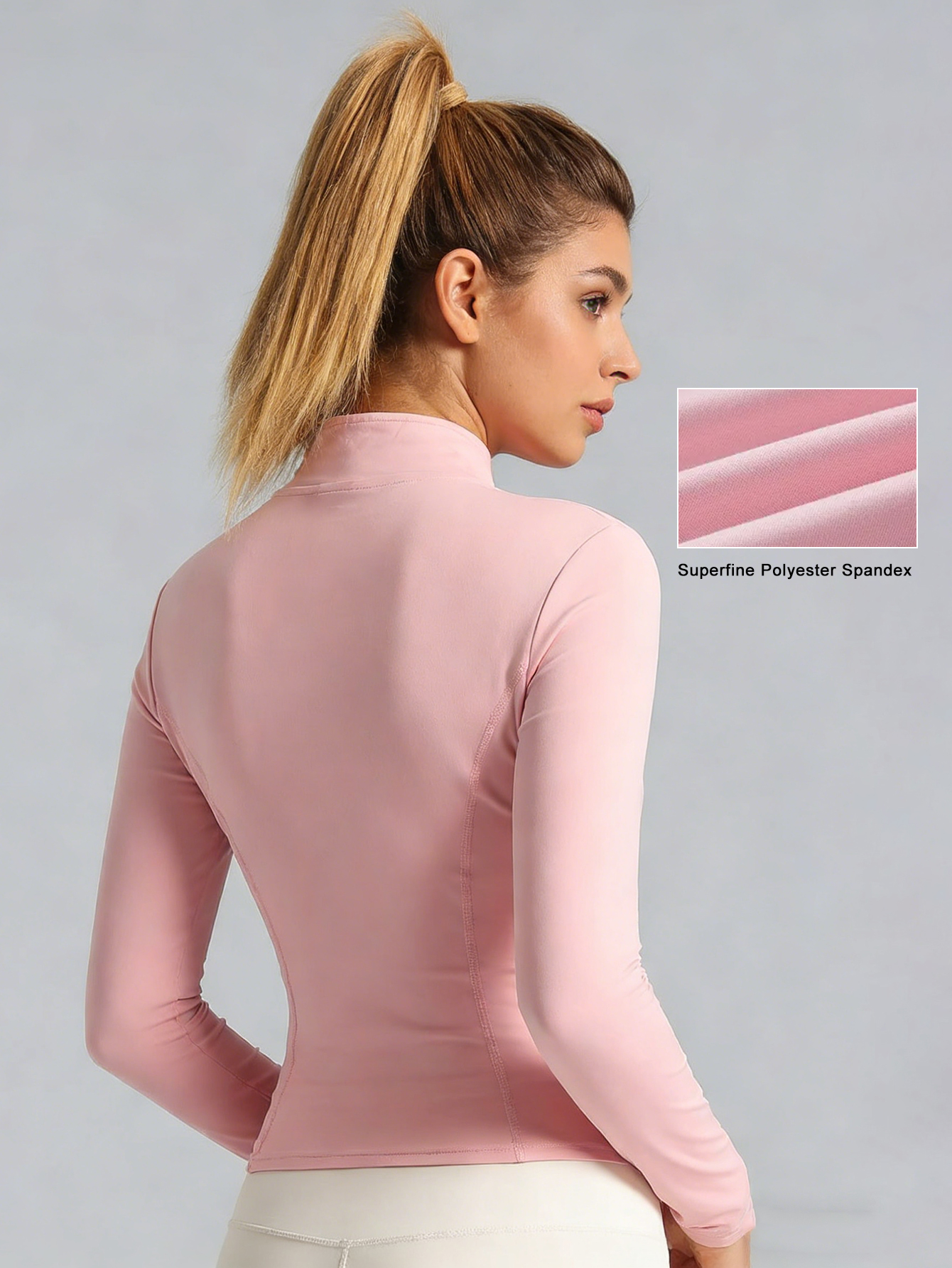New Women Light pink Yoga Coat - Yoga Fitness & Nutrition Llp reseña y precio