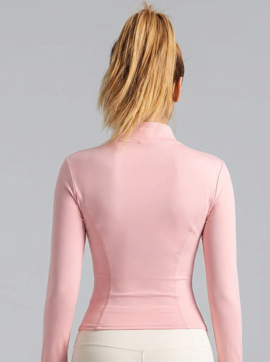 New Women Light pink Yoga Coat - Yoga Fitness & Nutrition Llp reseña y precio