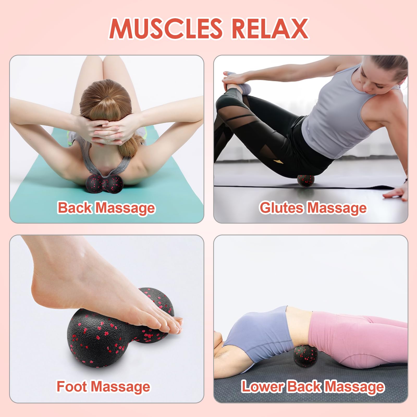 Hollow Yoga Roller Massage Pea - Yoga Fitness Roller reseña y precio