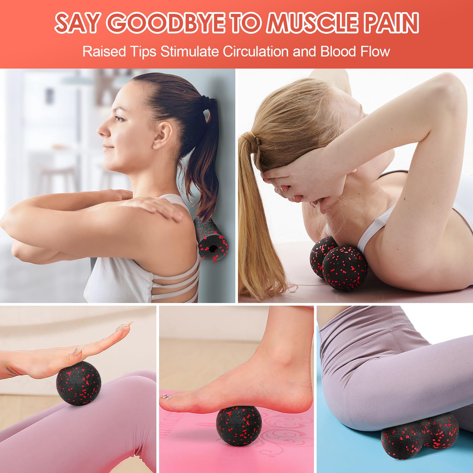 Hollow Yoga Roller Massage Pea - Yoga Fitness Roller reseña y precio