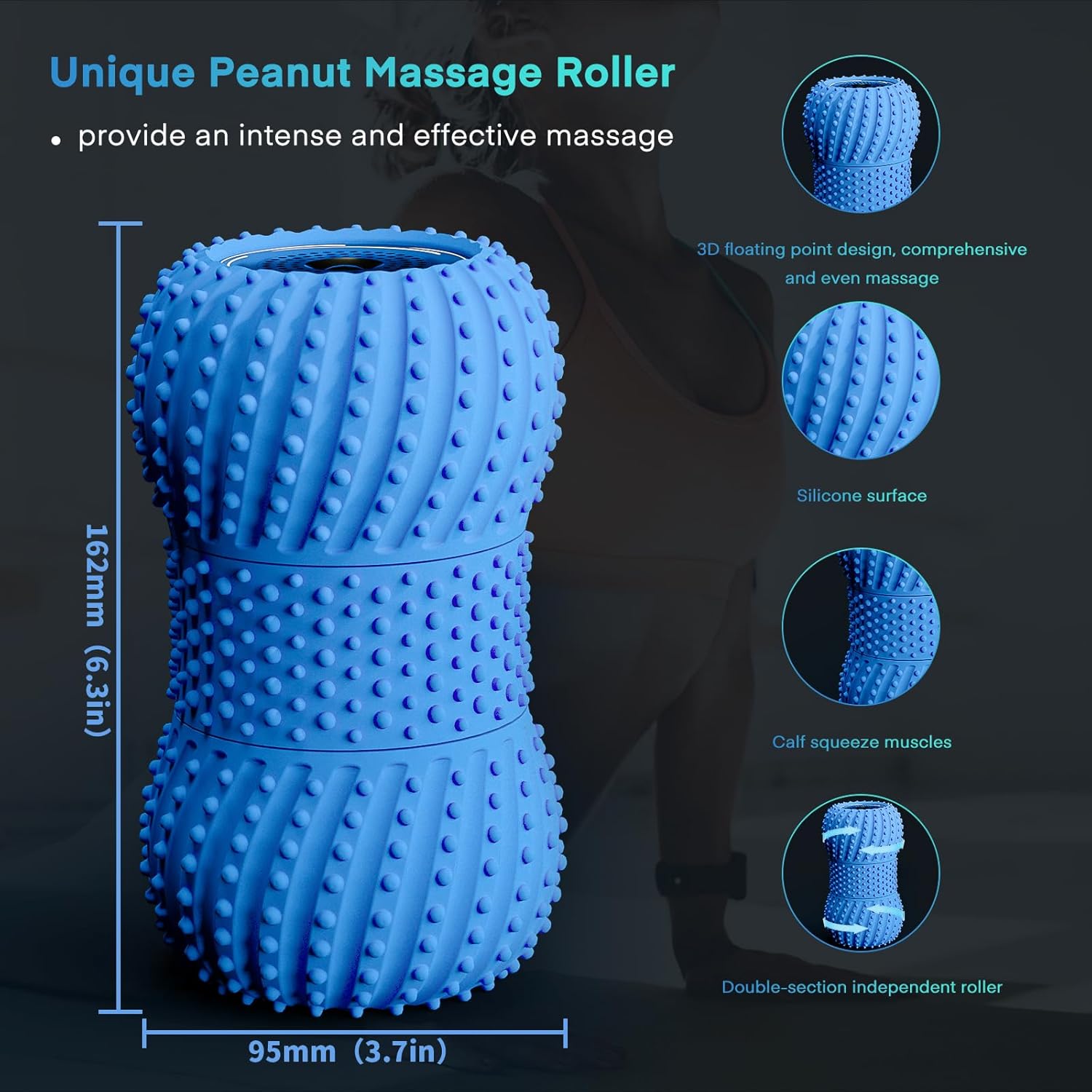 2 in 1 Vibrating Peanut Massag - Yoga Fitness Roller reseña y precio