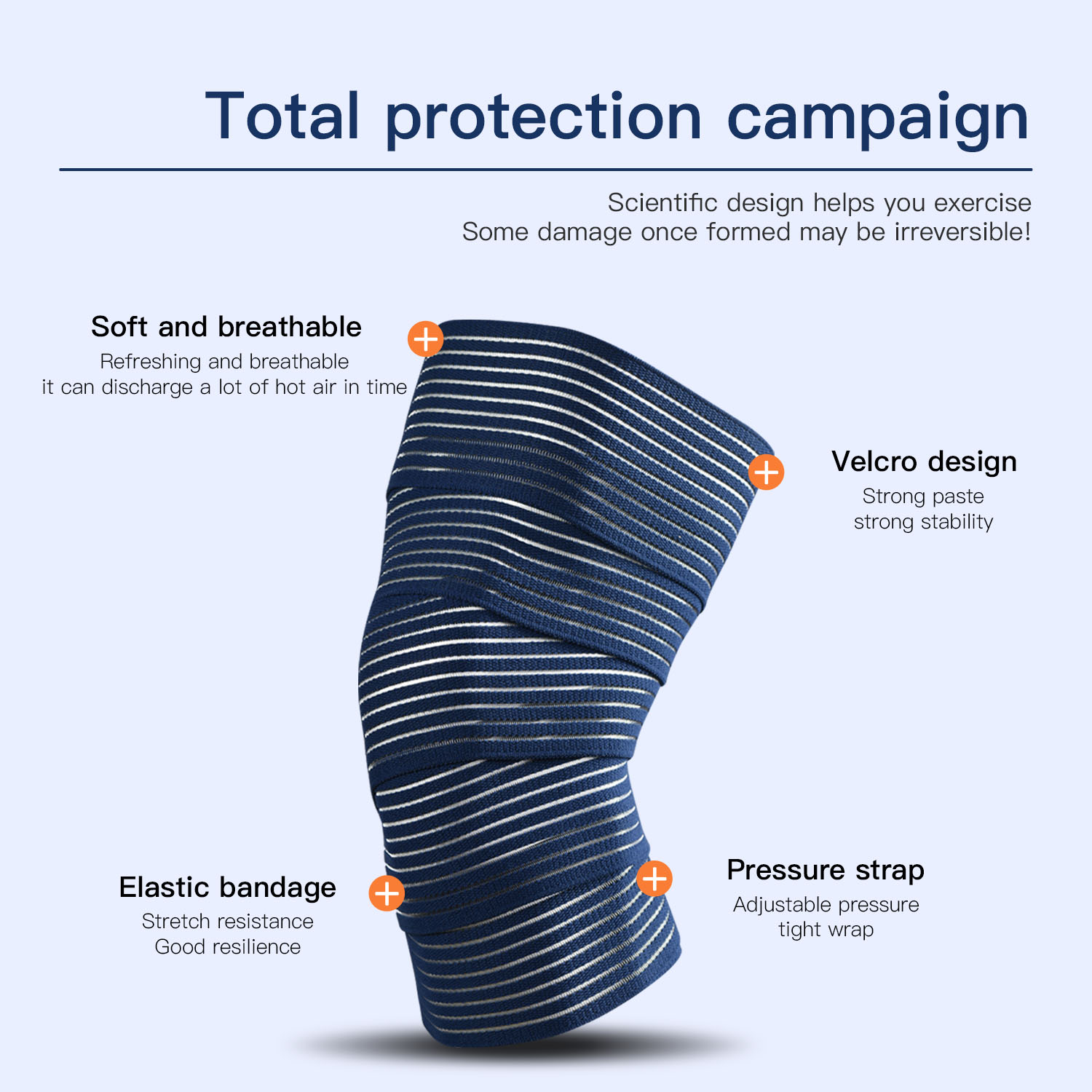 1 PC Tape Compression Bandage  - Knee Sleeve Compression reseña y precio