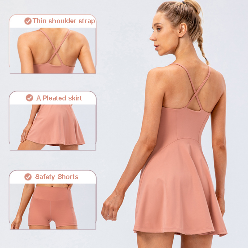 Women Tennis Yoga Skirt High S - Yoga Fitness Dress reseña y precio
