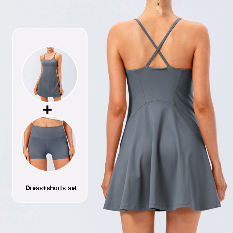 Women Tennis Yoga Skirt High S - Yoga Fitness Dress reseña y precio