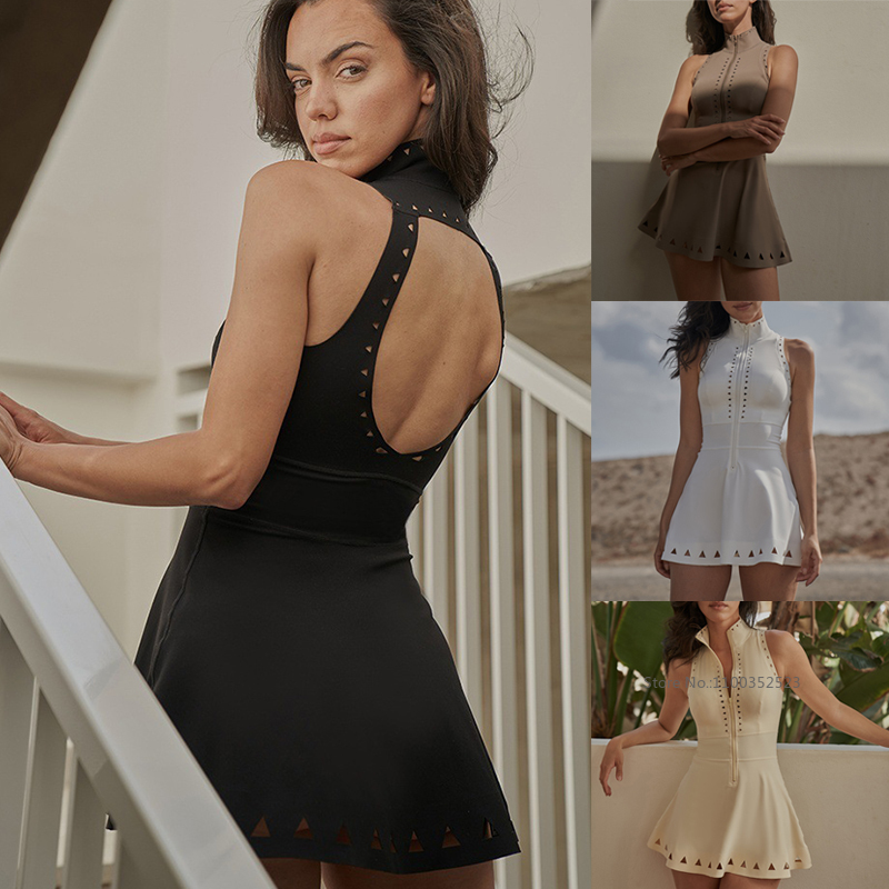 Women Cargo Tennis Dress Sleev - Yoga Fitness Dress reseña y precio