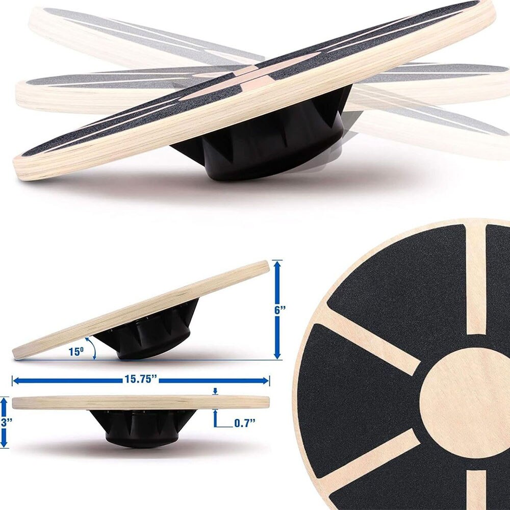 Wooden balance board fitness b - Yoga Fitness Board reseña y precio
