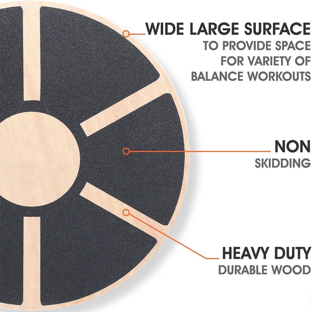 Wooden balance board fitness b - Yoga Fitness Board reseña y precio
