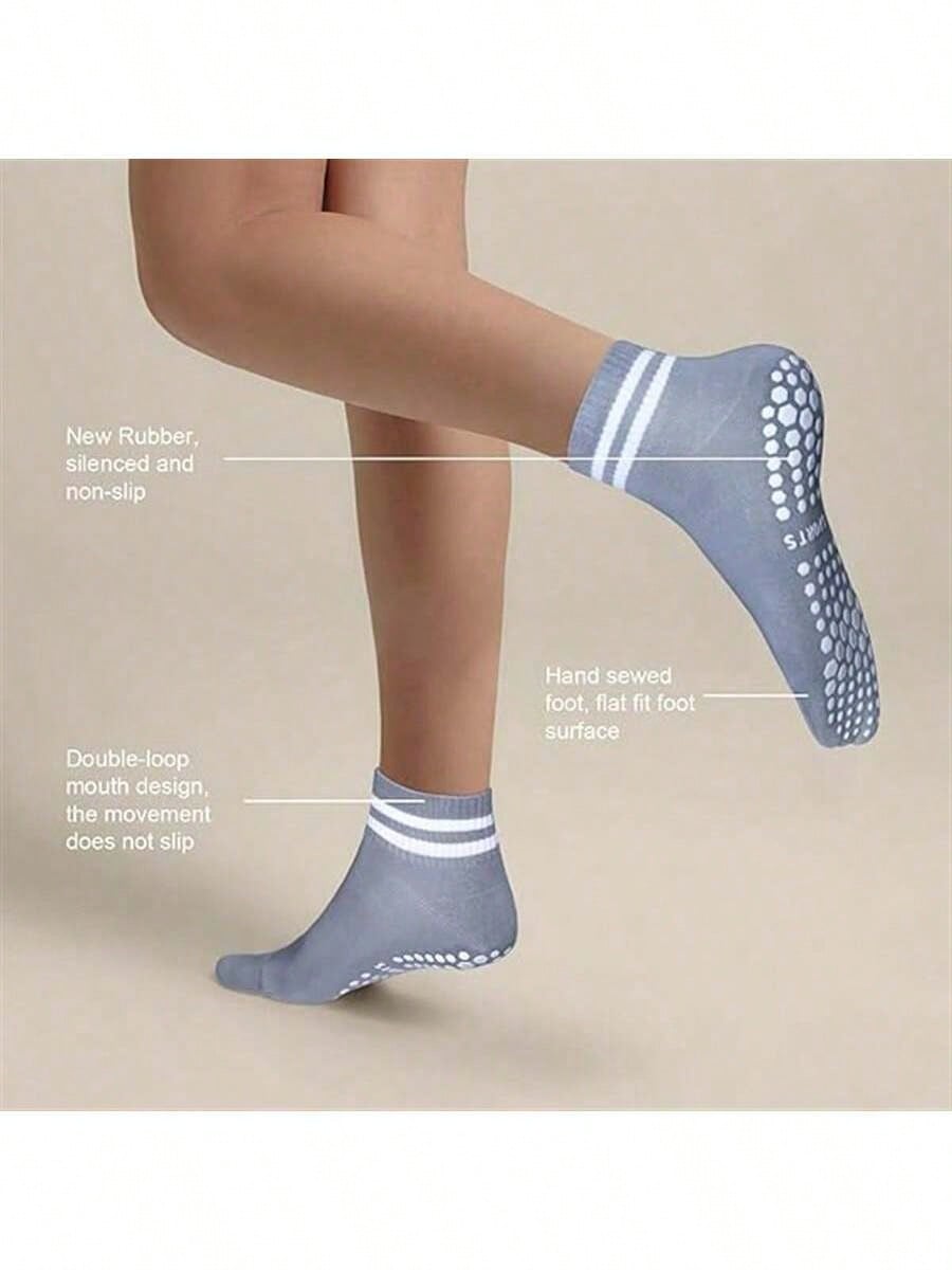 5 Pairs Women Double Stripe No - Yoga Daily Fitness reseña y precio