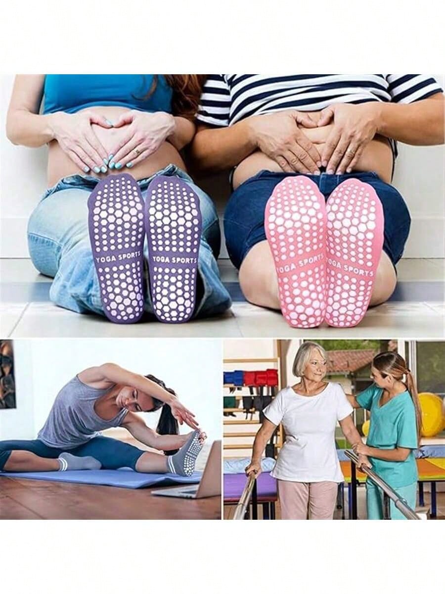 5 Pairs Women Double Stripe No - Yoga Daily Fitness reseña y precio