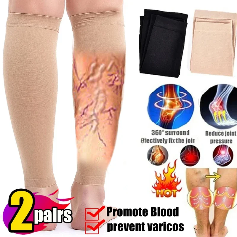 1/2Pairs Varicose Vein Medical - Knee Sleeve Compression reseña y precio