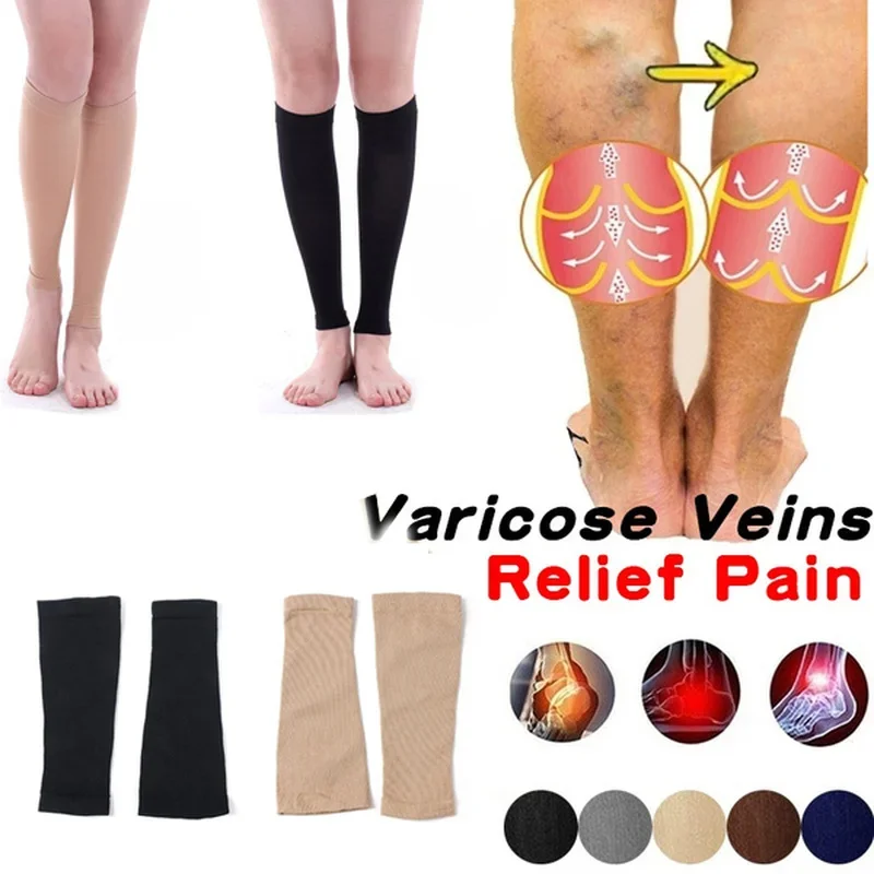 1/2Pairs Varicose Vein Medical - Knee Sleeve Compression reseña y precio
