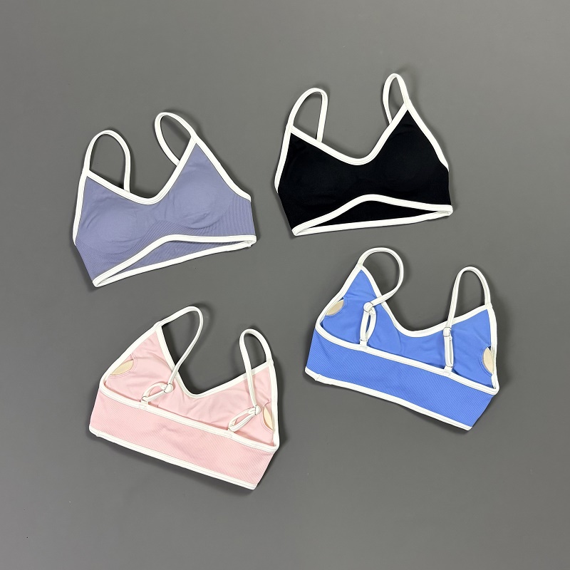 Women Contrastline Yoga Bra V  - Yoga Daily Fitness reseña y precio