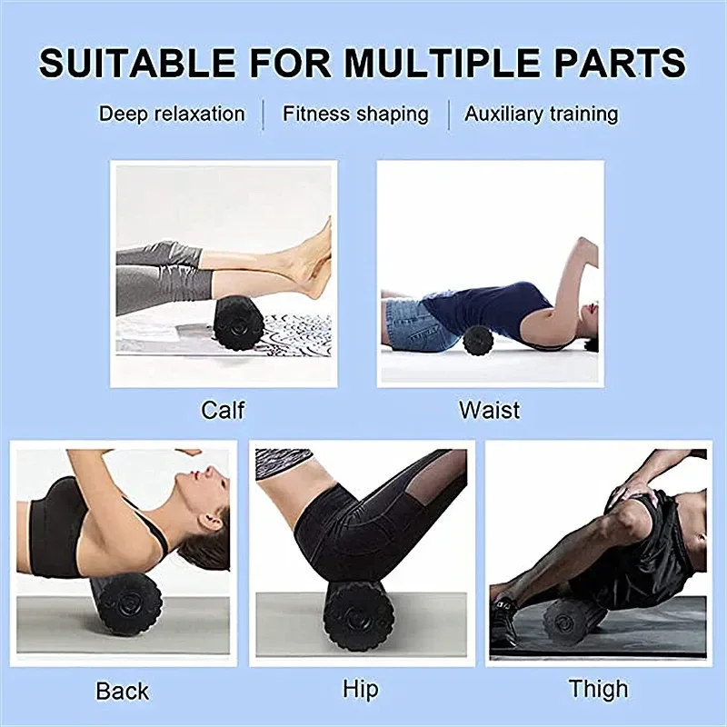 4-Speed Vibrating Electric Yog - Yoga Fitness Roller reseña y precio
