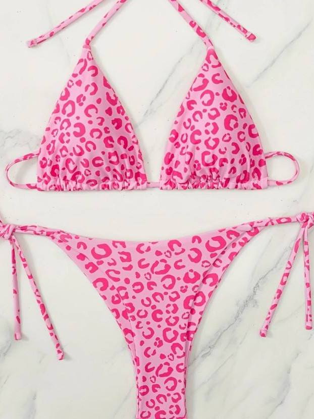 2026 New Pink Leopard Print Bi - Yoga Fitness Brand reseña y precio