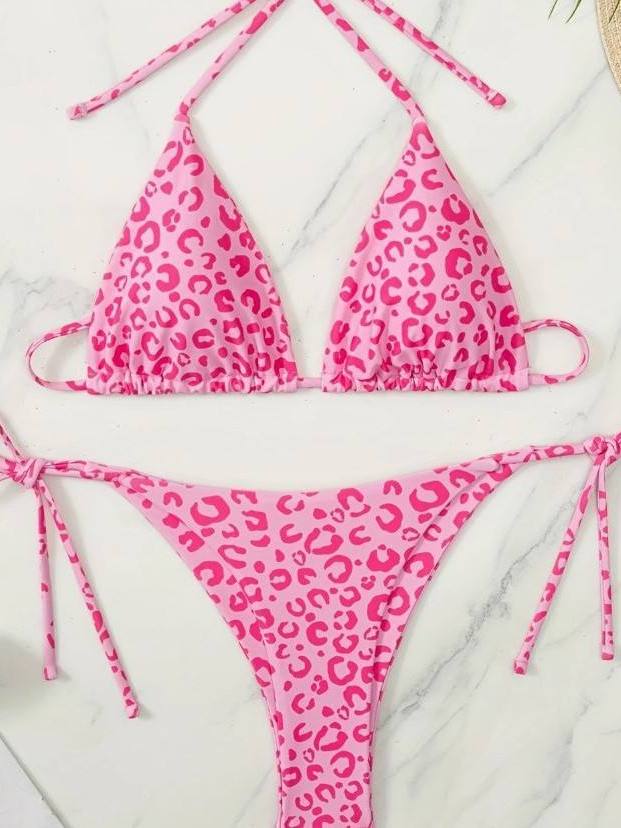 2026 New Pink Leopard Print Bi - Yoga Fitness Brand reseña y precio