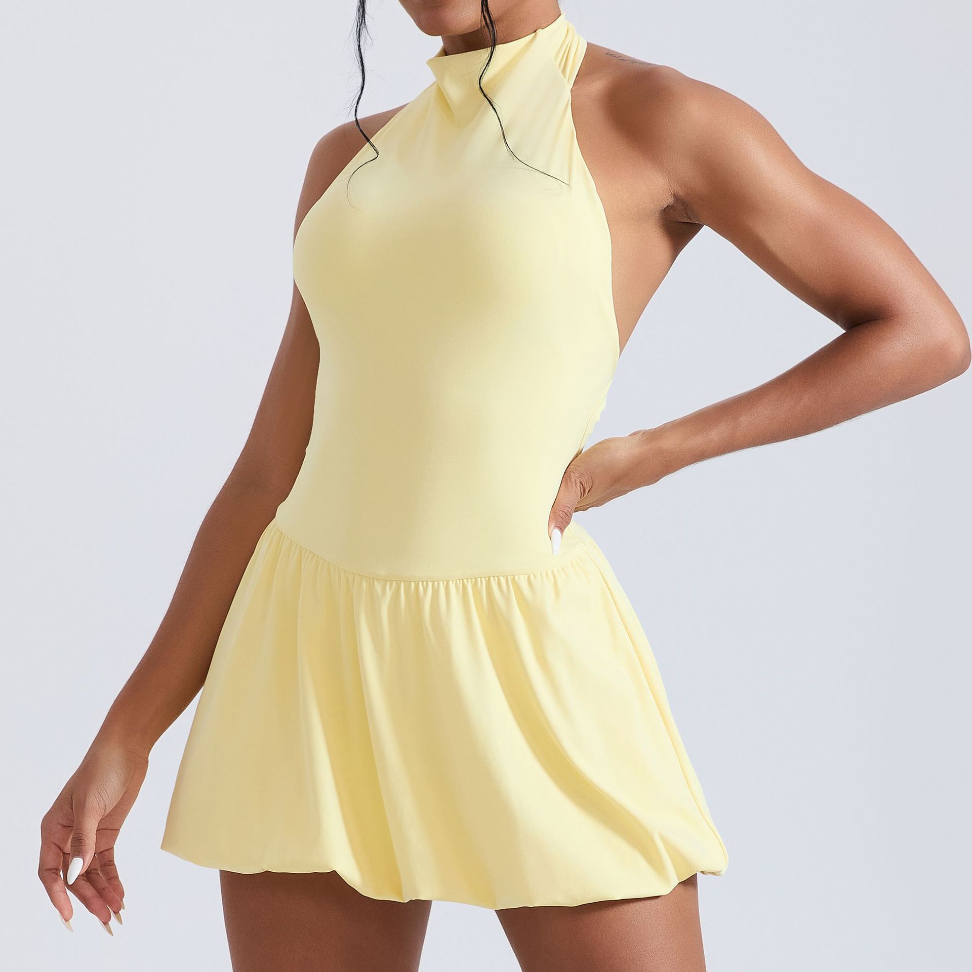 Ningyu High Neck Golf Tennis D - Yoga Fitness Dress reseña y precio