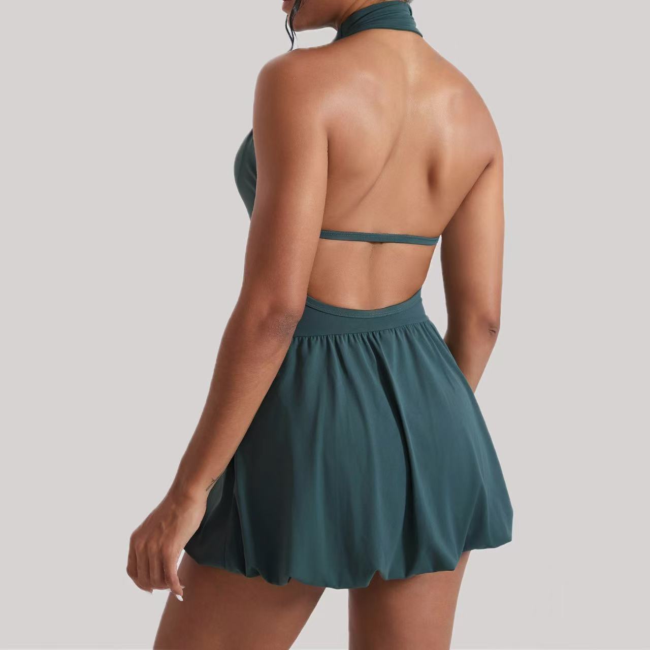 Ningyu High Neck Golf Tennis D - Yoga Fitness Dress reseña y precio