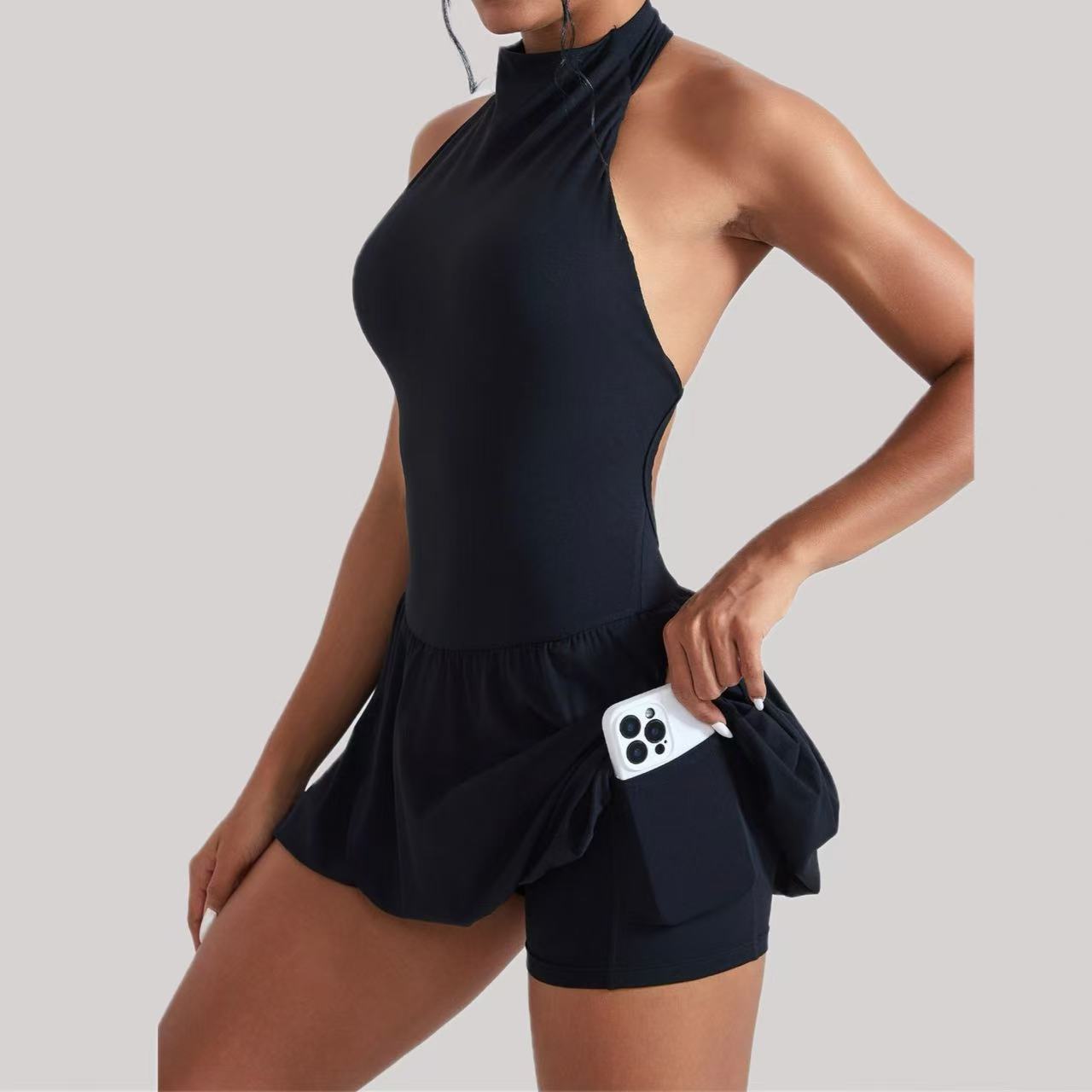 Ningyu High Neck Golf Tennis D - Yoga Fitness Dress reseña y precio