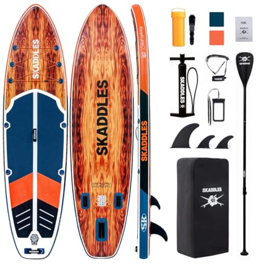 Inflatable Stand Up Paddle Boa - Yoga Fitness Board reseña y precio