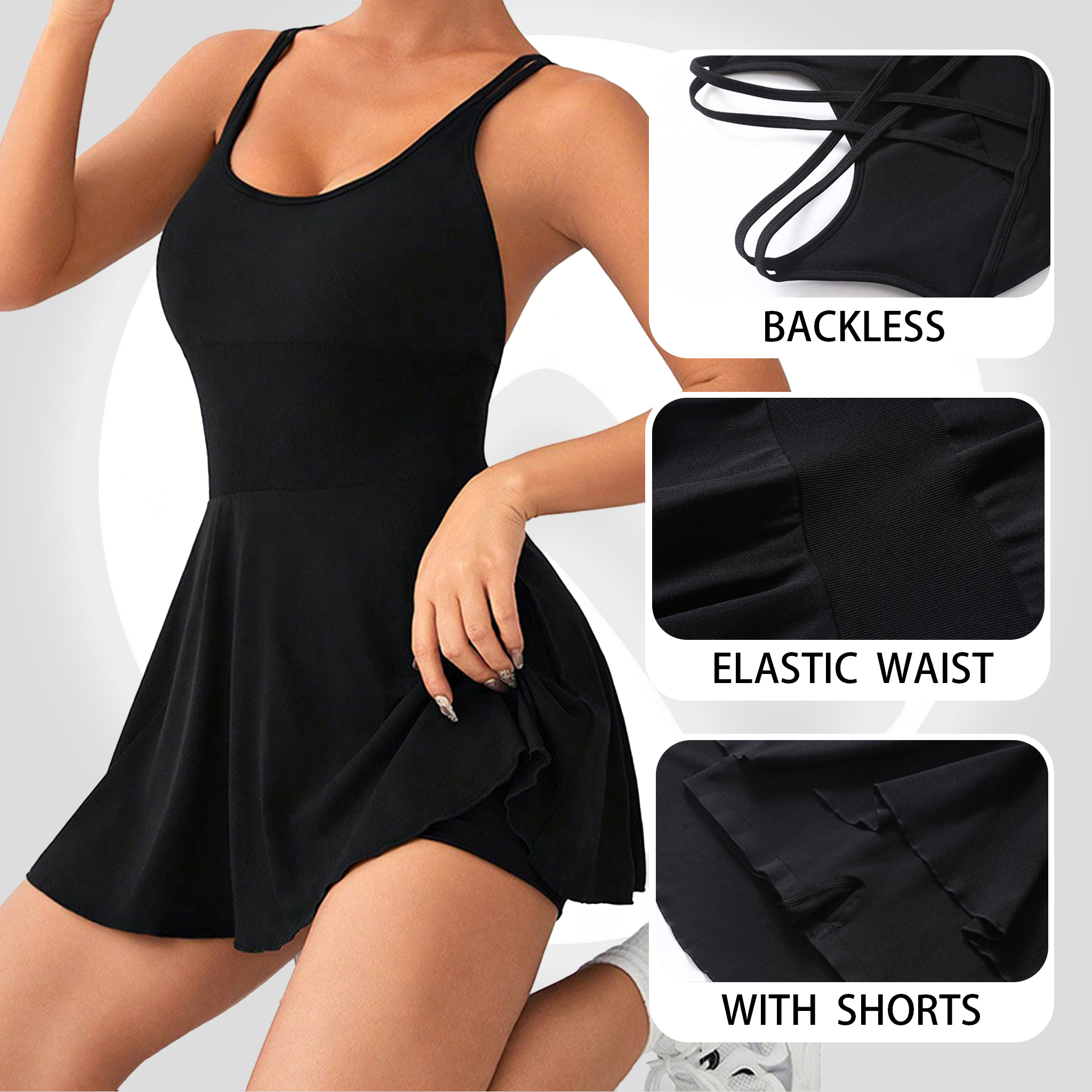 Women Yoga Dress Tennis Skirt  - Yoga Fitness Dress reseña y precio