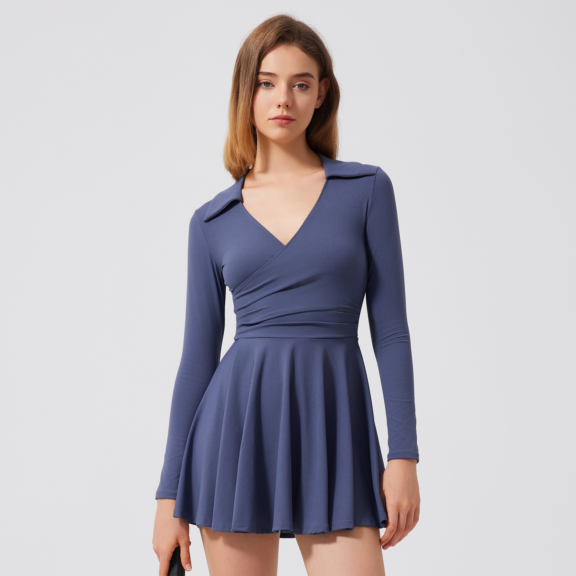 Women Tennis Dresses Long Slee - Yoga Fitness Dress reseña y precio