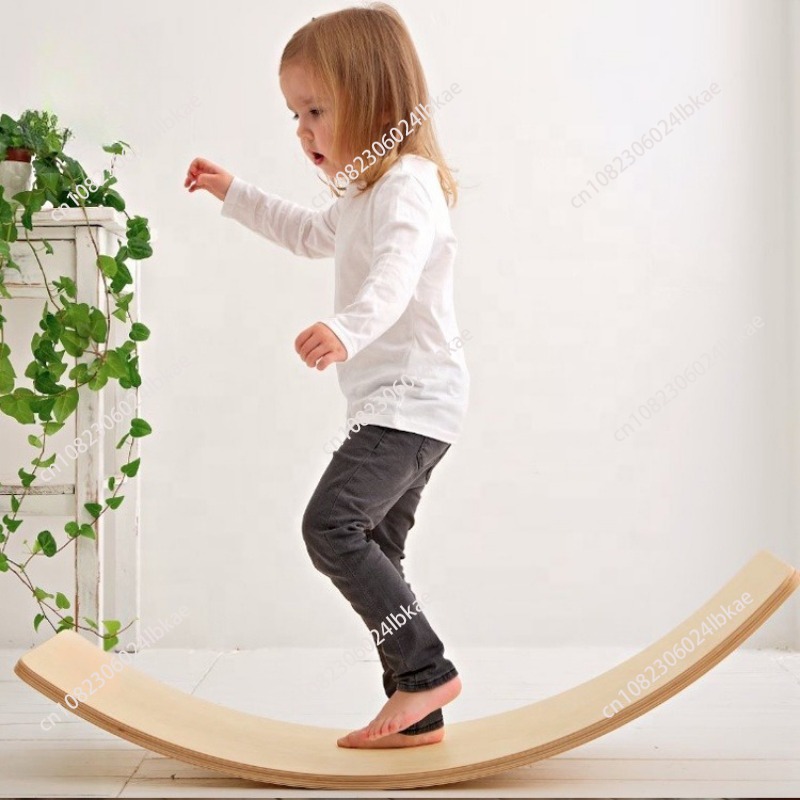 Kids wooden balance board mult - Yoga Fitness Board reseña y precio