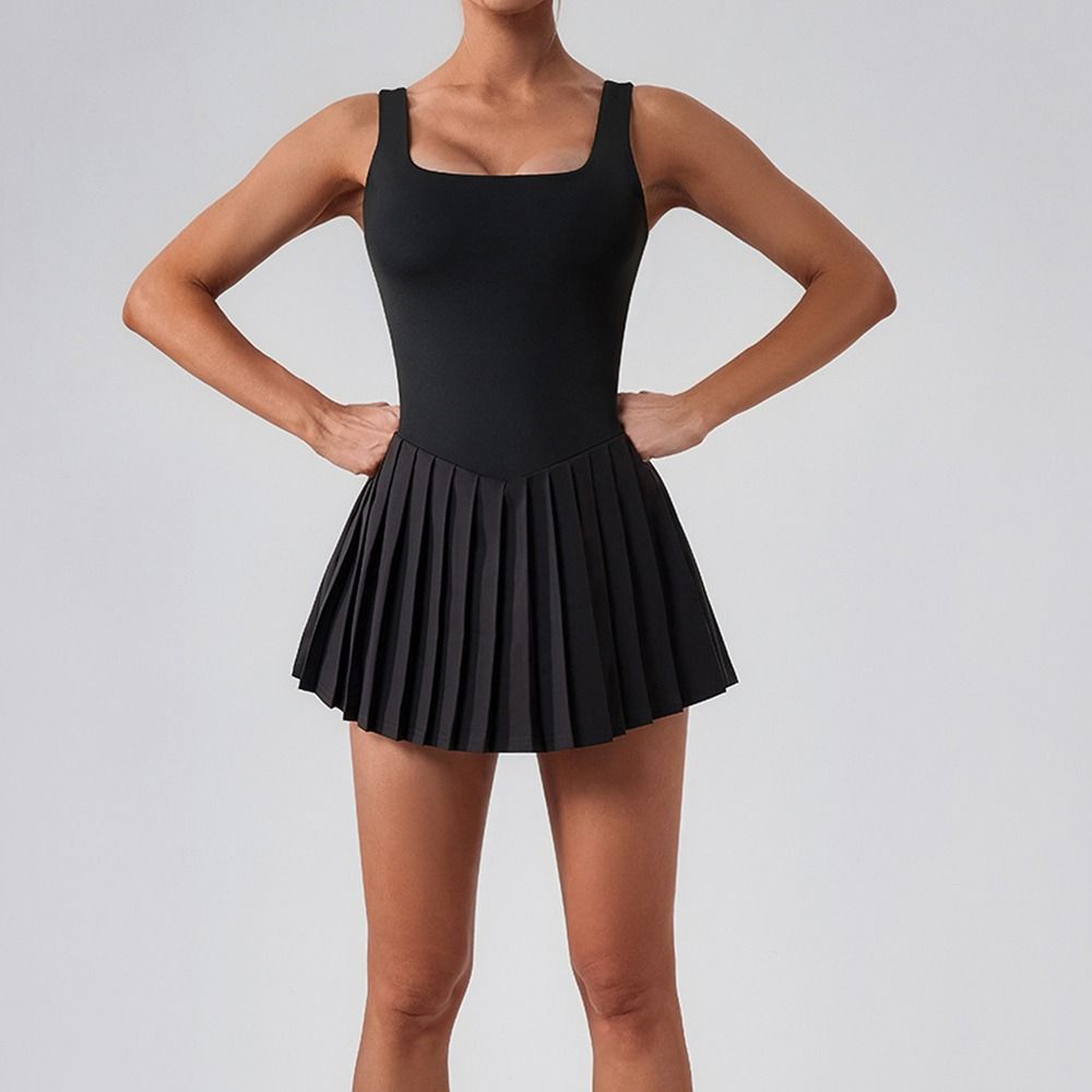 Hollow Out Women Tennis Dress  - Yoga Fitness Dress reseña y precio